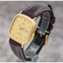Vintage Omega Seamaster Quartz 1435 Gold Day Date 30mm Mens Watch