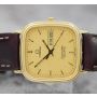 Vintage Omega Seamaster Quartz 1435 Gold Day Date 30mm Mens Watch