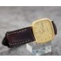 Vintage Omega Seamaster Quartz 1435 Gold Day Date 30mm Mens Watch