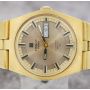 Vintage Tissot PR 516 GL Gold Plated Champagne Dial 36mm 1970s Mens Watch