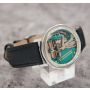 Bulova Accutron Spaceview Round 1965 M5 Stainless Steel 35mm Vintage Mens Watch