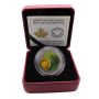 2014 25-Cent Coloured Coin – Water Lily and Leopard Frog