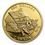 1990 Canada $200 Gold coin Canada Flag 25th year Gem Proof