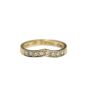 14K Yellow Gold Ladies Diamond Anniversary Ring 