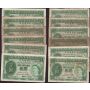 12x Hong Kong $1 ONE DOLLAR banknotes 