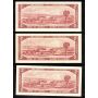 5 x Canada 1954 $2 notes Bouey Rasminsky C/G F/G G/G H/G I/G CH UNC