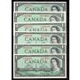 6 x Canada $1 notes BR F/F J/O K/N P/P T/Y  LB A/I   6 notes Choice Uncirculated