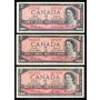 17 x Canada 1954 $2 banknotes mixed signatures and prefix AU+ to Choice AU
