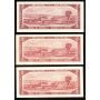 17 x Canada 1954 $2 banknotes mixed signatures and prefix AU+ to Choice AU