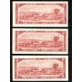17 x Canada 1954 $2 banknotes mixed signatures and prefix AU+ to Choice AU