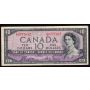 1954 Canada $10 devils face banknote Coyne Towers C/D 0777082 VF+