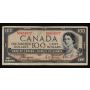 1954 Canada $100 devils face banknote Coyne Towers A/J 0864977 VG/F