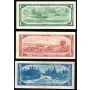 1954 Canada $1 $2 $5 $10 $20 $50/ink banknote set 6-notes VG to VF