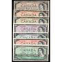 1954 Canada $1 $2 $5 $10 $20 $50 $100 banknote set 7-notes VF to AU