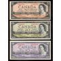 1954 Canada $1 $2 $5 $10 $20 $50 $100 banknote set 7-notes VF to AU