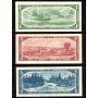 1954 Canada $1 $2 $5 $10 $20 $50 $100 banknote set 7-notes VF to AU