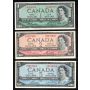 1954 Canada $1 $2 $5 $10 $20 $50 $100 banknote set 7-notes VF+ to AU