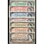 1954 Canada $1 $2 $5 $10 $20 $50 $100 banknote set 7-notes VF+ to EF+