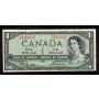 1954 Canada $1 devils face banknote Beattie Coyne M/A 2564157  FINE