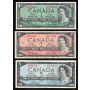 1954 Canada $1 $2 $5 $10 $20  banknote set 5-notes VG to VF