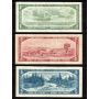1954 Canada $1 $2 $5 $10 $20  banknote set 5-notes VG to VF