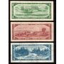 1954 Canada $1 $2 $5 $10 $20  banknote set 5-notes VG to VF