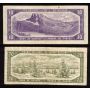 1954 Canada $1 $2 $5 $10 $20  banknote set 5-notes VG to VF