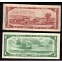 1954 Canada $1 $2 $5 $10 $20  banknote set 5-notes VF