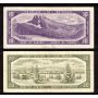 1954 Canada $1 $2 $5 $10 $20  banknote set 5-notes VF+ to EF+