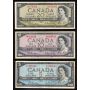 1954 Canada $1 $2 $5 $10 $20  banknote set 5-notes VF+ to EF+