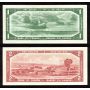 1954 Canada $1 $2 $5 $10 $20  banknote set 5-notes VF+ to EF+