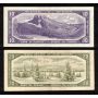 1954 Canada $1 $2 $5 $10 $20  banknote set 5-notes VF+ to EF+