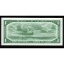 1954 Canada $1 devils face banknote Coyne Towers E/A 2227356 EF/AU
