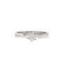 14K White Gold 0.18ct Round Brilliant Cut Diamond VS2 Ring Size 5
