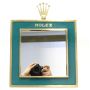 Rolex table Mirror brass and green enamel 