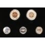 2017 Canada Legacy of Penny .9999 Silver Gold-plated 5-Coin Set Special Edition