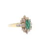 1.16ct Emerald 0.94cts Diamonds 14k yg ring 7.4 grams Size-9.5 