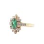 1.16ct Emerald 0.94cts Diamonds 14k yg ring 7.4 grams Size-9.5 
