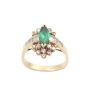 1.16ct Emerald 0.94cts Diamonds 14k yg ring 7.4 grams Size-9.5 
