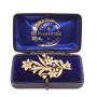 Antique 15K Seed pearl yg Brooch 2.25 inch 5.8 grams with appraisal $2800.00