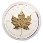 2019 3 oz Canada $50 Silver Gold Maple Leaf 40th Anniversary Incuse Gilt 