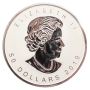 2019 3 oz Canada $50 Silver Gold Maple Leaf 40th Anniversary Incuse Gilt 