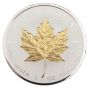 2019 3 oz Canada $50 Silver Gold Maple Leaf 40th Anniversary Incuse Gilt 