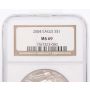2004 Silver Eagle 1 oz NGC MS-69 Classic Brown Label 