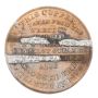 1892 SS Beaver HBC copper ship relic No.6754 on edge ex-jewelry remnants