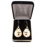 NWC Northwest Coast 14K yg ORCA WHALE earrings signed KRP 8.1g 1.5 inch