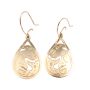 NWC Northwest Coast 14K yg ORCA WHALE earrings signed KRP 8.1g 1.5 inch