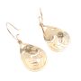 NWC Northwest Coast 14K yg ORCA WHALE earrings signed KRP 8.1g 1.5 inch