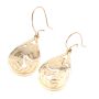 NWC Northwest Coast 14K yg ORCA WHALE earrings signed KRP 8.1g 1.5 inch