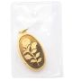 10 gram PAMP Suisse Rose Pendant .9999 Pure Gold -  Oval Sealed 